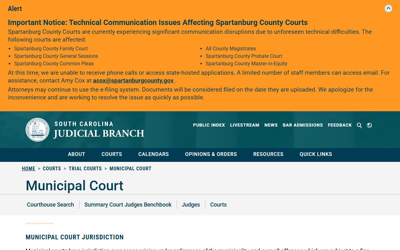 Marion County court dockets Municipal Court overview