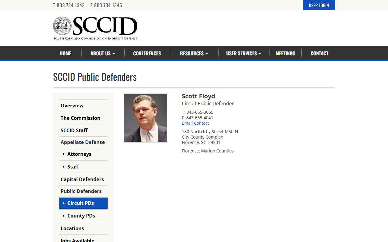 Marion County criminal court records Twelfth Circuit Public Defender profile